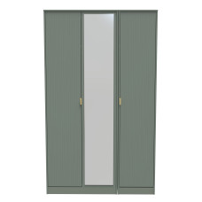 Nashville Tall 3 Door Mirrored Wardrobe