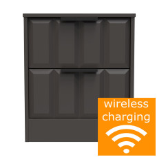 New York 2 Drawer Locker - Wireless Charging