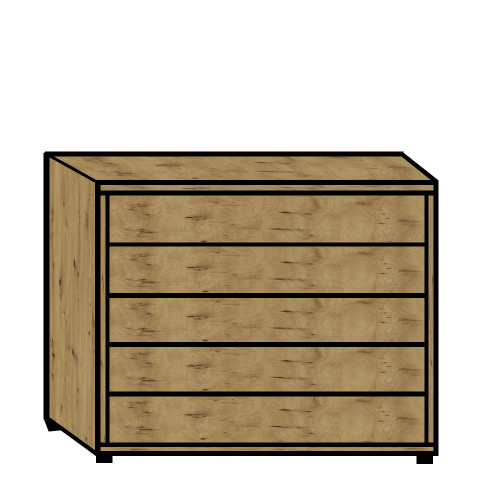 Wiemann Breda 5 Drawer Chest