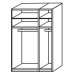 Wiemann Dakar 150cm 3 Door Wardrobe 