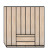 Plain Wardrobe Matching Carcass Colour With Drawers (400cm) 
