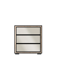 Wiemann Eastside Narrow 3 Drawer Bedside Cabinet 