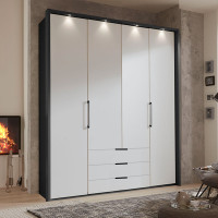 Wiemann Glasgow 200cm Hinged Door Combi Wardrobe 