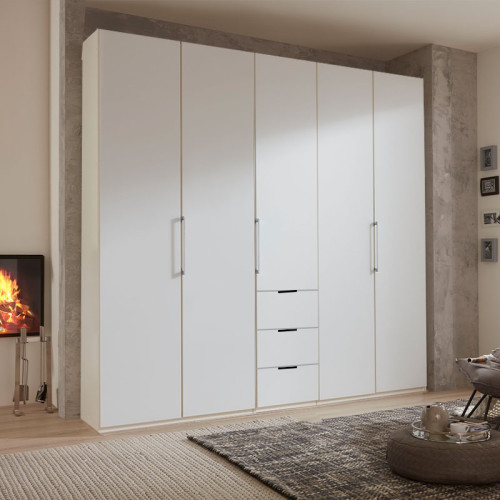 Wiemann Glasgow 250cm Hinged Door Combi Wardrobe Wiemann Glasgow 250cm Hinged Door Combi Wardrobe