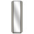 Corner Wardrobe: Single Door In Mirrored Glass  + £150.00 