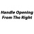 Handle Opening From The Right 