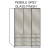 Loft 150cm With Drawers - Pebble Grey Glass Finish  + £270.00 