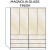 Loft 200cm With Drawers - Magnolia Glass Finish  + £410.00 