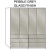 Loft 200cm With Drawers - Pebble Grey Glass Finish  + £410.00 