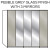 Pebble Grey Glass Finish With 3 Mirrors - Loft 250cm  + £520.00 