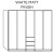 Loft 250cm With Middle Drawer - White Matt Finish 