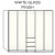 Loft 250cm With Middle Drawer - White Glass Finish  + £480.00 