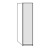 White Glass Front - Loft 50cm  + £120.00 