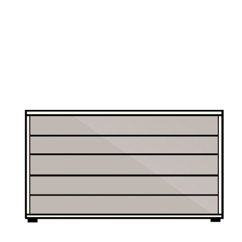 Wiemann Malibu Wide 5 Drawer Chest Wiemann Malibu Wide 5 Drawer Chest