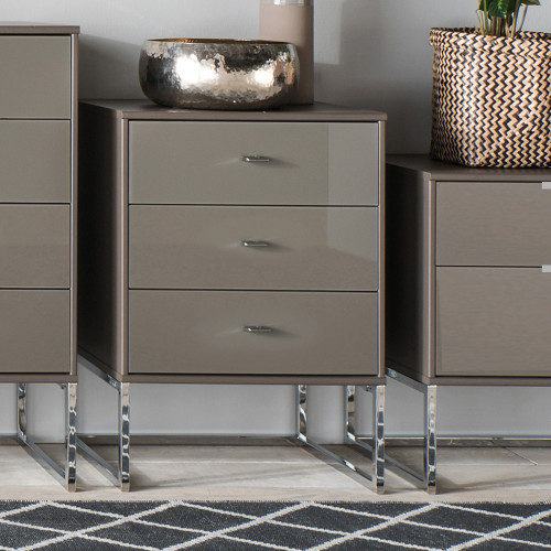 Wiemann Monaco 4000 - 3 Drawer Bedside 40cm Wide Wiemann Monaco 4000 - 3 Drawer Bedside 40cm Wide