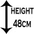 Height 48cm 