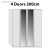200cm (4Doors)  + £350.00 