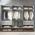 Split Graphite 300cm Sliding Wardrobe 