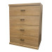 Berlin 4 Drawer Bedside Cabinet
