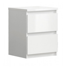 Charlton White Gloss 2 Drawer Locker