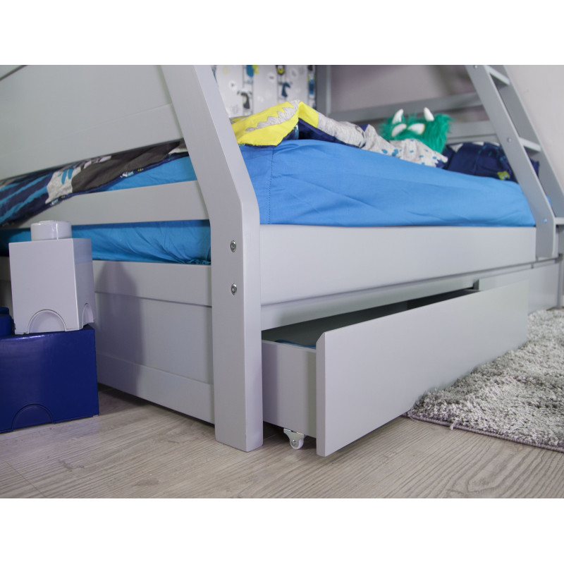 Ollie Triple Bunk Bed Grey Ollie Triple Bunk Bed Grey