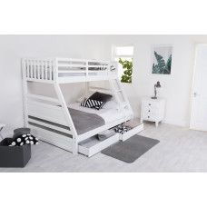 Ollie Triple Bunk Bed White