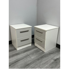 CLEARANCE Pair Of Contrast Bedsides