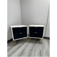 CLEARANCE Pair of Diamond 2 Drawer Lockers