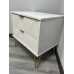 CLEARANCE Hong Kong 2 Drawer Bedside - Marble