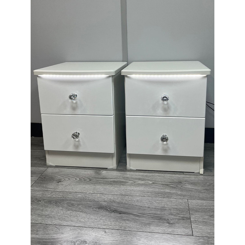 CLEARANCE Pair of Lumiere Bedsides