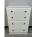 CLEARANCE Pembroke 4 Drawer Deep Chest - White Ash