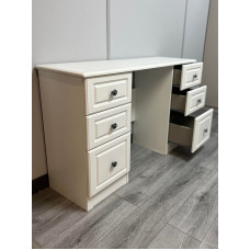 CLEARANCE Pembroke White Ash - 6 Drawer Kneehole