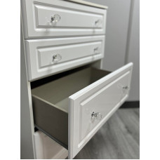 CLEARANCE Pembroke 4 Drawer Deep Chest - White Gloss