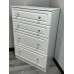 CLEARANCE Pembroke 4 Drawer Deep Chest - White Gloss