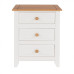 Perth White 3 Drawer Bedside Cabinet Perth White 3 Drawer Bedside Cabinet