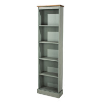 Corona Grey Narrow Bookcase