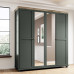 Essence Abisko Ash Finish & Oak 4 Door Mirrored Wardrobe