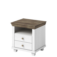 Essence Abisko Ash Finish & Oak 3 Drawer Bedside Cabinet