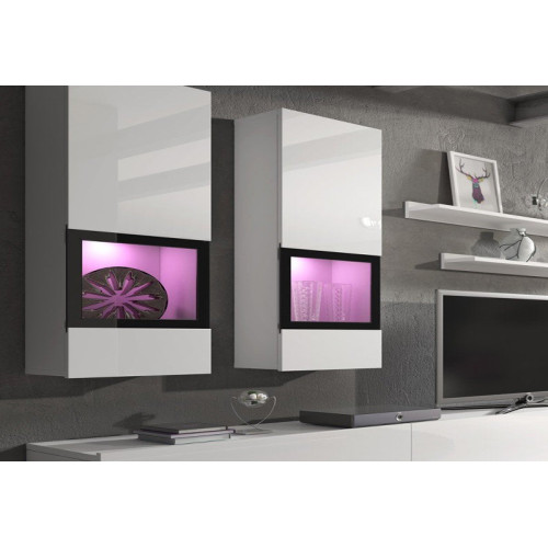 Lagoon Entertainment Unit - White Gloss/White Matt Lagoon Entertainment Unit - White Gloss/White Matt