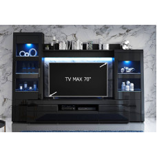 Reid Entertainment Unit - Black Gloss