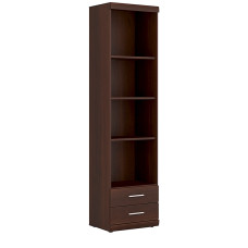 Imperial Tall 2 Drawer Narrow Cabinet With Open Shelving