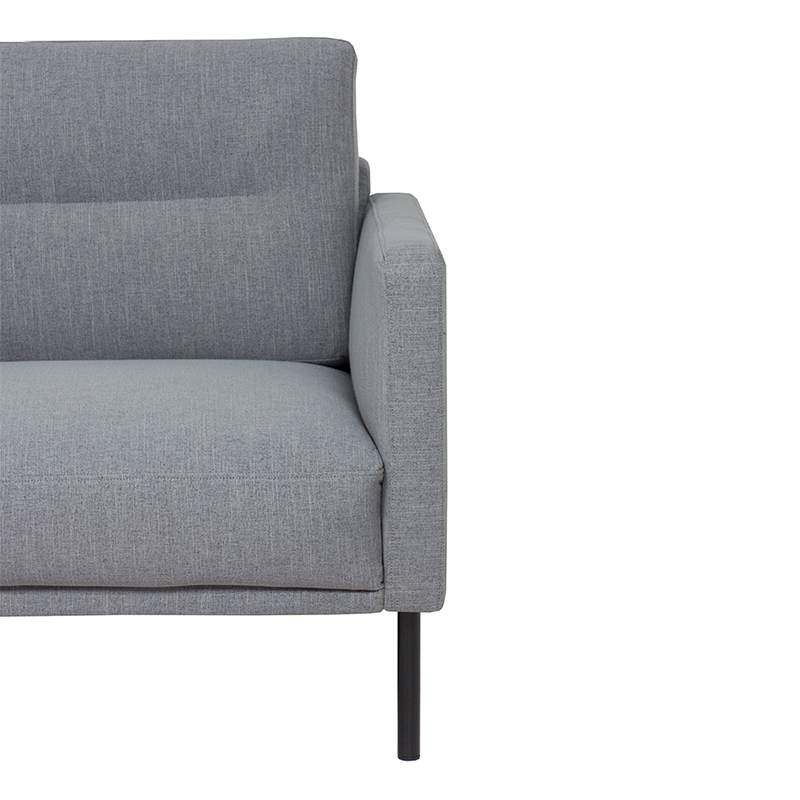 Lavrik (LHF) Chaise Lounge Corner Sofa - Grey Chenielle