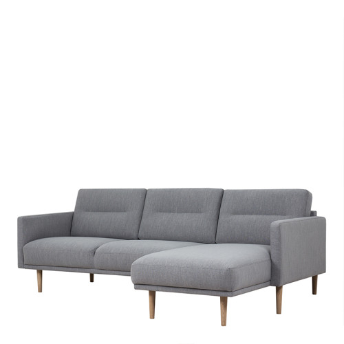 Lavrik (RHF) Chaise Lounge Corner Sofa - Grey Chenielle Lavrik (RHF) Chaise Lounge Corner Sofa - Grey Chenielle