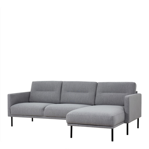 Lavrik (RHF) Chaise Lounge Corner Sofa - Grey Chenielle Lavrik (RHF) Chaise Lounge Corner Sofa - Grey Chenielle