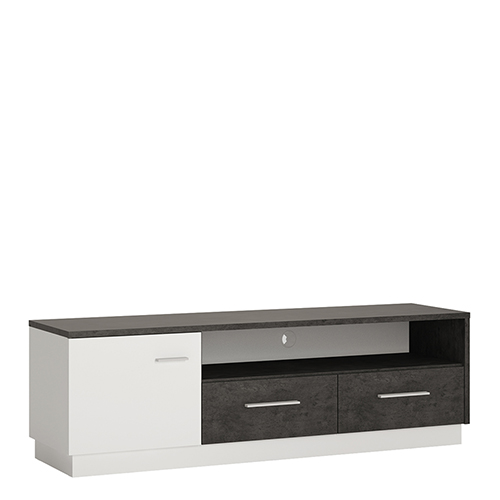 Zingaro 1 Door 2 Drawer Wide TV Cabinet