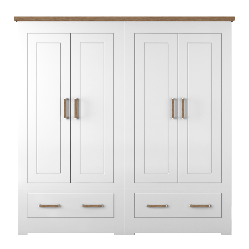 Kensington Wide 4 Door 4 Drawer Wardrobe
