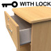 Ruthin 1 Drawer Open Bedside Cabinet With Lock