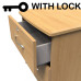 Ruthin 2 Drawer Bedside Cabinet With Lock Ruthin 2 Drawer Bedside Cabinet With Lock