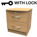 Ruthin 2 Drawer Bedside Cabinet With Lock Ruthin 2 Drawer Bedside Cabinet With Lock