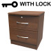 Ruthin 2 Drawer Bedside Cabinet With Lock Ruthin 2 Drawer Bedside Cabinet With Lock